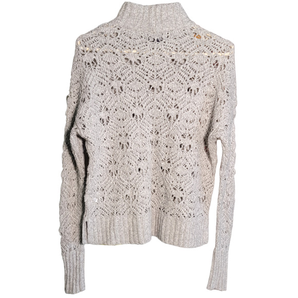 American Eagle Outfitters Grey Knitted Long Sleeve Sweater Size Small - Picture 2 of 7